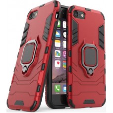 Θήκη Κινητού BBR Ring Αντικραδασμική ( Armor - Shockproof ) με ενσωματωμένη βάση-δαχτυλίδι για i-PHONE 7 RED